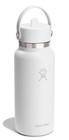 Water Bottle 32 Oz Insulated Stainless Steel Wide Mouth Hydro Flask Flex Straw