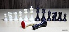- Tournament Chess Pieces  with Two Extra Queens  Chessmen Staunton Coins