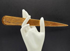 Vintage Brass Advertising Letter Opener Christmann Veneer Lumber Co St Louis Mo