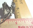 Winged Fairy Pin Vintage Collectible Lady Rider Biker Chick Vest Pinback Brooch