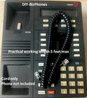 5-pack Lot Avaya Definity Phone Handset Cord 7400 8400 Series Curly Black 9ft