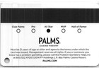 Palms Casino - Las Vegas  Nv - 17th Issue Slot Card  c 2014