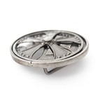 303-an-sil Men s Hip Hop Antique Silver Spinner Rim Rotating Axis Belt Buckle