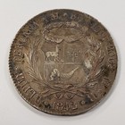 1842 Limae Mb Peru 8 Reales Silver  7859 Asw - Km142 10 - Sku-q5746