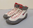 Nike Inflict 3 Wrestling Shoes Mma Mens Size 8 5 Gray Red White 325256 106