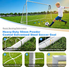 Backyard Soccer Goal 12x6 Ft Metal Frame  Training Equipment Set