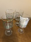 Set Of 4 Vintage 1985   1986 Arby   s Christmas Holly Berry Glasses Stemware