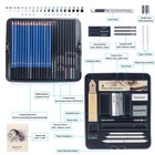 50 Pack Drawing Set Sketch Pencils Kit Pro Art Drawing Kit For Artists Beginner