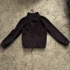 No Boundaries Girls Black Fleece Hooded Zip Basic Jacket S  4-6  Polyester