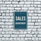 Portrait Round Plus Sales Department Wall Or Door Sign   Public Shop cafe Decor