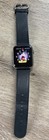 Apple Watch 42mm Case 316l Stainless Steel Sapphire Crystal Black Leather Band
