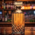 Whiskey Decanter With Airtight Geometric Stopper 32oz Whiskey vodka brandy wine