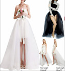 Women s Wedding Maxi Tulle Skirts Detachable Train Overskirt Overlay Long Bridal