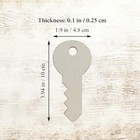20pcs Key Wood Crafts Cutouts Blank Wooden Key Shaped Hanging Ornaments Wood