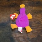Ty Teenie Beanie Babies Patti Purple Platypus Plush Retired 1993