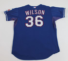 Cj Wilson Game Worn Used Texas Rangers Jersey  Mlb Authenticated  9259