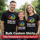 Custom Gildan T-shirts Bulk Lot Personalized Logo Dtf Printed Tee Business Event