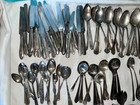 130 Pc Vintage Silverplate Flatware Lot Ornate Forks Spoons Knives Crafts L6