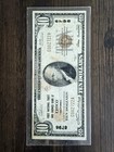 1929  10 National Currency Note First National Trust   Savings Bank Of Chico  Ca