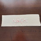 Beige Floral Embroidery Half Collar For Kimono Style Unused