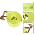 8 Pcs Ratchet Straps With J Hook 2  x 15  5000 Lbs Heavy Duty Tie Downs Yellow