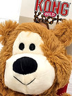 Kong Wild Knots Bear Medium large Light Brown Squeaky Plush Dog Toy
