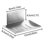 Self-adhesive Soap Dish For Shower  Stainless Steel Bar Soap Holder Dishes For 