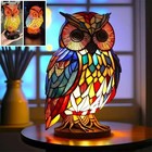 3d Animal Table Lamp Series Stained Glass Stained Night Light Retro Desk Lam Us