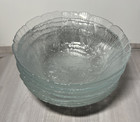 7 Arcoroc Canterbury Crocus  Wedding Clear Glass Salad Cereal Bowls 6 25   2 Avb