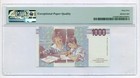 Italy 1990 1000 Lire Bank Note Gem Unc 65 Epq Pmg