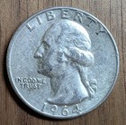 90  Silver Washington Quarters -  1 Face  4 Coins  - Pre-1964 - Free Shipping