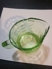 Vintage Green Glass Measuring Cup With D Handle