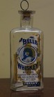 Rare Antique Blue Belle Whiskey Blend Glass Bottle Rare