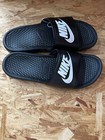 Nike Benassi Jdi Black White Men   s Slides Sandals Flip Flops 343880-090