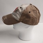 Miller High Life Beer Hat Cap Adjustable Strapback Distressed Tan Beige