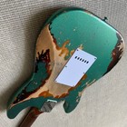St Sherwood Green Metallic Over 3ts Aged Electric Guitar 6 String Chrome Part