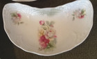 Rose Bone Dishes Set Of 4 Antique Floral Soap Trinket Vintage 