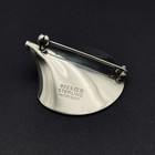 Vintage Einar Modahl Norway Sterling Silver Black Enamel Modernist Brooch Pin