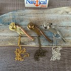 Brass Boatswain Whistle - Bosun Call Pipe W  Optional 27  Chain   Bag - Necklace