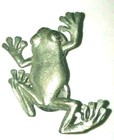 G G Harris  Vintage Tree Frog Brooch Pewter Signed 1994 Pin Back Jewelry