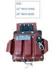 Leather Tool Pouch Heavy Duty Electrician Carpenters Waist Multi Storage Bag