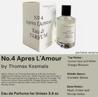 No 4 Apres L amour By Thomas Kosmala For Unisex Edp 3 3   3 4 Oz New In Box