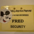 Miss America Pageant Official Security Pass