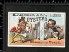 Champion Brand Baltimore Oysters Mcgrath Hold The Fort Calvert Trade Card J us