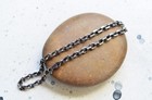 925 Sterling Silver 3 5mmm Oxidized Anchor Link Cable Chain  Made In Italy  New