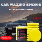 12pcs Car Waxing Polish Foam Sponge Wax Applicator Cleaning Tool Detailing Pads
