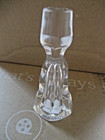 Vintage Heavy Clear Glass Fluted Decanter Bottle Stopper Only