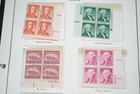 Us 1950s-1960s Collection Of Nearly 200 Mint Plate Blocks Stored In Minkus Album