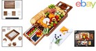 Acacia Charcuterie Board With Durable Finish And Knife Set For Food Presentation