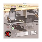 Tempered Glass Chair Mat 60  X 48  - 1 5  Thick  Heavy Duty  Anti-slip Pads     